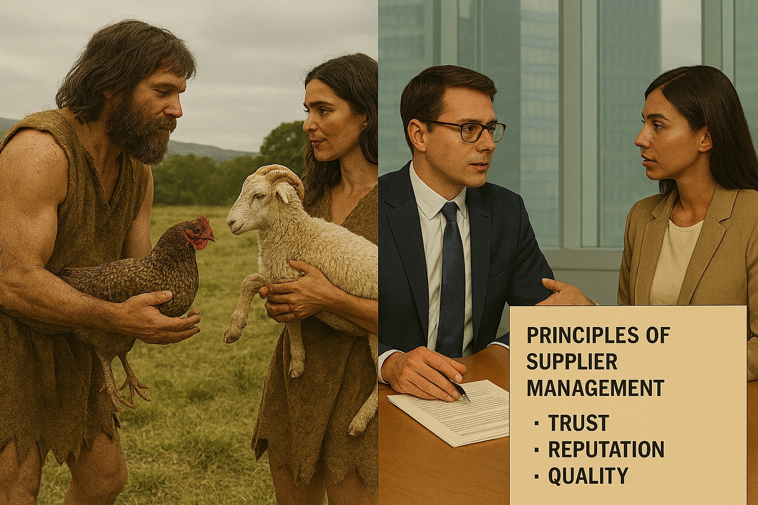 Evolução da gestão de fornecedores do escambo ao Supplier Relationship Management baseada em confiança, reputação e qualidade